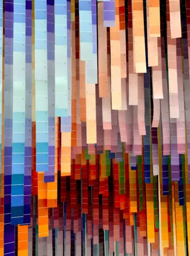 multicolored abstract wall art